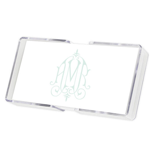 Henley Watercolor Monogram List with Crystal Clear Holder